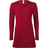 Engel Women's Longshirt Intimo lana merinos Donna (38/40, rosso)