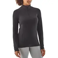Patagonia Women's Capilene Thermal Weight Zip Neck Intimo sintetico Donna (S, nero)