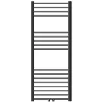LuxeBath radiatore bagno Sahara 500x1200 mm antracite attacco centrale diritto radiatore scaldasalviette asciugamani radiatore asciugamani senza resistenza