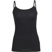 Icebreaker Women's Siren Cami Intimo lana merinos Donna (L, nero)