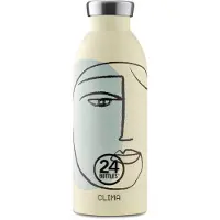 24Bottles Borraccia 'Clima' ocra / verde / nero
