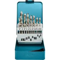 Makita Set di punte di metallo HSS-G da 19 pezzi, D-54025