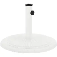 VD Home Furnishing Supporto per ombrellone bianco 45x45x30 cm in ghisa