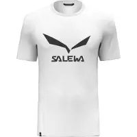 Salewa Solidlogo Dry T-Shirt Maglia funzionale Uomo (54 - XXL, bianco)