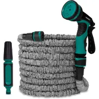 Vonroc Tubo da giardino 20m | Incl. avvolgitubo, ugello e raccordi