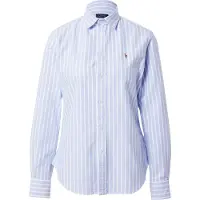 Ralph Lauren per donna. 211891377004 Camicia Oxford a righe blu slim. (42), Casual, Cotone, Classico, Manica lunga