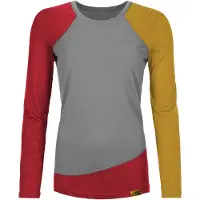 Grüezi Bag Women's Woodwool Longsleeve Lady Phillippa Maglia merino Donna (S, grigio)