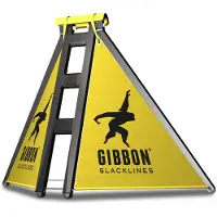 Gibbon Slacklines Slackframe Slackline (93 x 27 x 23 cm, nero/giallo)