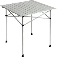 Basic Nature Roll Table Small Tavolo da campeggio (70 x 70 cm, grigio)