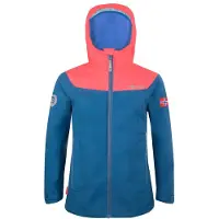 TROLLKIDS Girls Bergen Jacket Giacca antipioggia Bambini (104, blu)