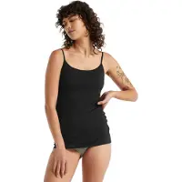 Icebreaker Women's Siren Bra Cami Maglia merino Donna (L, nero)