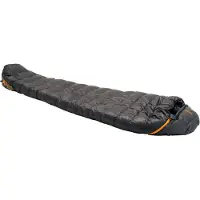 Exped Ultra 0° Sacco a pelo in piuma (L - 218 x 151/96 cm, nero/ lava)