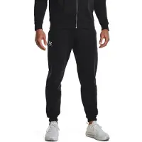 Under Armour Pantaloni sportivi 'Essential' nero / bianco