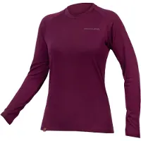 Endura Women's Baabaa Blend Longsleeve Base Layer Intimo lana merinos Donna (L, lilla)