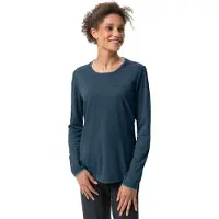 Vaude Women's Essential L/S T-Shirt Maglia funzionale Donna (38, blu)