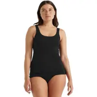 Icebreaker - Canottiera in lana merino - W Merino 150 Siren Tank Black per Donne - Taglia L - Nero
