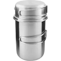 Tatonka Handle Mug 850 Set 4174-000 Stainless, bicchiere con tappo