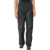 Vaude Women's Fluid Pants Pantaloni antipioggia Donna (40 - Short, nero)