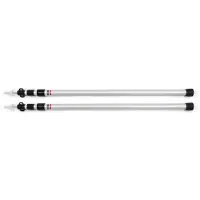Basic Nature Support Pole Aluminium Big (2-pack) (100-240 cm, bianco/nero)