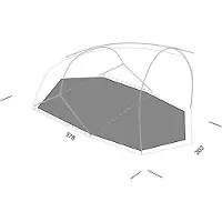 Exped Outer Space III Footprint Telo pavimento tenda grigio