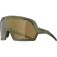Alpina Rocket Bold Q-Lite Mirror Cat. 3 Occhiali da ciclismo olivia