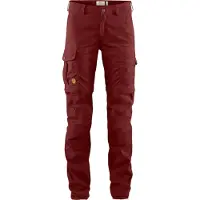 Fjällräven Women's Karla Pro Zip-Off Trousers Pantaloni zip off Donna (36 - Raw Length, rosso)