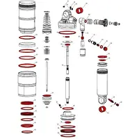RockShox Kit Di Assistenza Completo Monarch Xx 15
