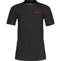 Norrøna - T-shirt da corsa leggero e tecnico - Senja Equaliser Lightweight T-Shirt W Caviar Black per Donne in Poliestere Riciclato - Taglia S - Nero