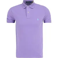 Ralph Lauren per uomo. 710782592028 Il polo iconico in piqué Custom Slim Fit lilla (XS), Casual, Cotone, Manica corta