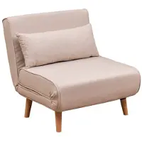 Hannah Home , Folde Single - Crema, divano letto a 1 posto, 100 % METALLO, Crema, 180 x 80 cm