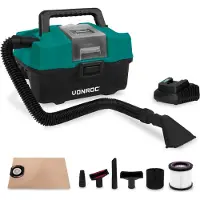 Vonroc Aspiratore portatile multifunzione 20V | Accessori inclusi - inclusi batteria 4.0Ah e caricatore rapido
