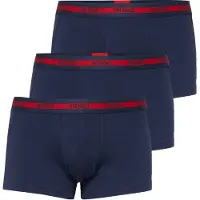 HUGO per uomo. 50492375 Confezione da 3 boxer Planet Triplet blu scuro (L), Homewear, Cotone, Navy