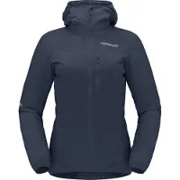 Norrøna Women's Falketind Aero60 Hood Giacca a vento Donna (XS, blu)
