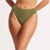 Seafolly Women's Sea Dive High Rise Pant Parte inferiore bikini Donna (32, olivia)