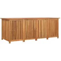 vidaXL Cassetta da giardino 200x80x75 cm in legno massiccio di acacia