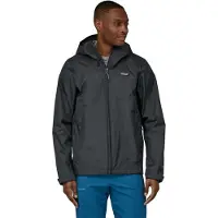 Patagonia - Giacca da escursionismo impermeabile e traspirante - M's Torrentshell 3L Rain Jkt Black per Uomo - Taglia L - Nero