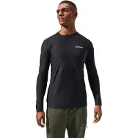 Berghaus 24/7 Tech Tee L/S Crew Maglia funzionale Uomo (L, nero)