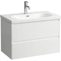 Laufen LUA lavabo, sans trou pour robinet, avec trop-plein, 800x460mm, à encastrer, H8100870001091, H8100870001091