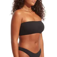 Seafolly Women's Sea Dive Tube Top Parte superiore bikini Donna (40, nero)