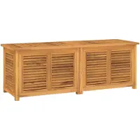 vidaXL Cassetta da giardino con borsa 150x50x55 cm in legno massiccio di teak