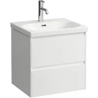 Laufen LUA lavabo, sans trou pour robinet, avec trop-plein, 550x460mm, à encastrer, H8100820001091, H8100820001091