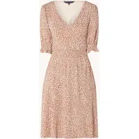 French Connection Meadow Cadie V-neck Smocked Dress Shifting Sand Taglia: L | Abiti Mini Outlet | Donna | Marrone