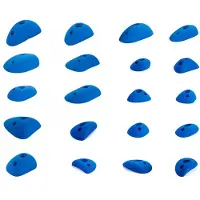 Blue pill Small Mix Appigli da arrampicata (S/M, blu/bianco)