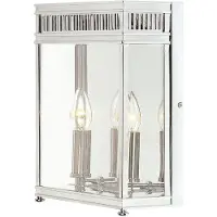 Elstead Lighting Applique da esterno in cromo lucido E14 40W Holborn Elstead