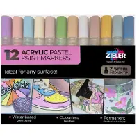Zieler Pennarello Paint Markers Pastel Medium