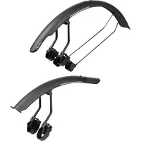 Topeak TetraFender R1 & R2 Fender Set Parafango (One Size, nero)