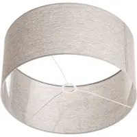 Duolla Paralume Roller, grigio, Ø 50 cm, altezza 24 cm