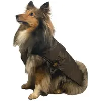 Fashion Dog Impermeabile per cani con fodera in pile - Marrone - 47 cm