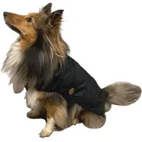 Fashion Dog Mackintosh per cani con fodera in pile - nero - 51 cm
