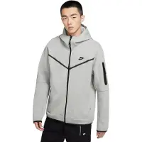 Nike Felpa Leggera Cappuccio Zip Uomo Sportswear Tech Fleece Hoodie Dk Grey Heather/black